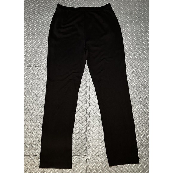 NEW rag & bone Joan Slim Fit women's black Slit cuffs stripe Pants 52%cotton L - Picture 3 of 11